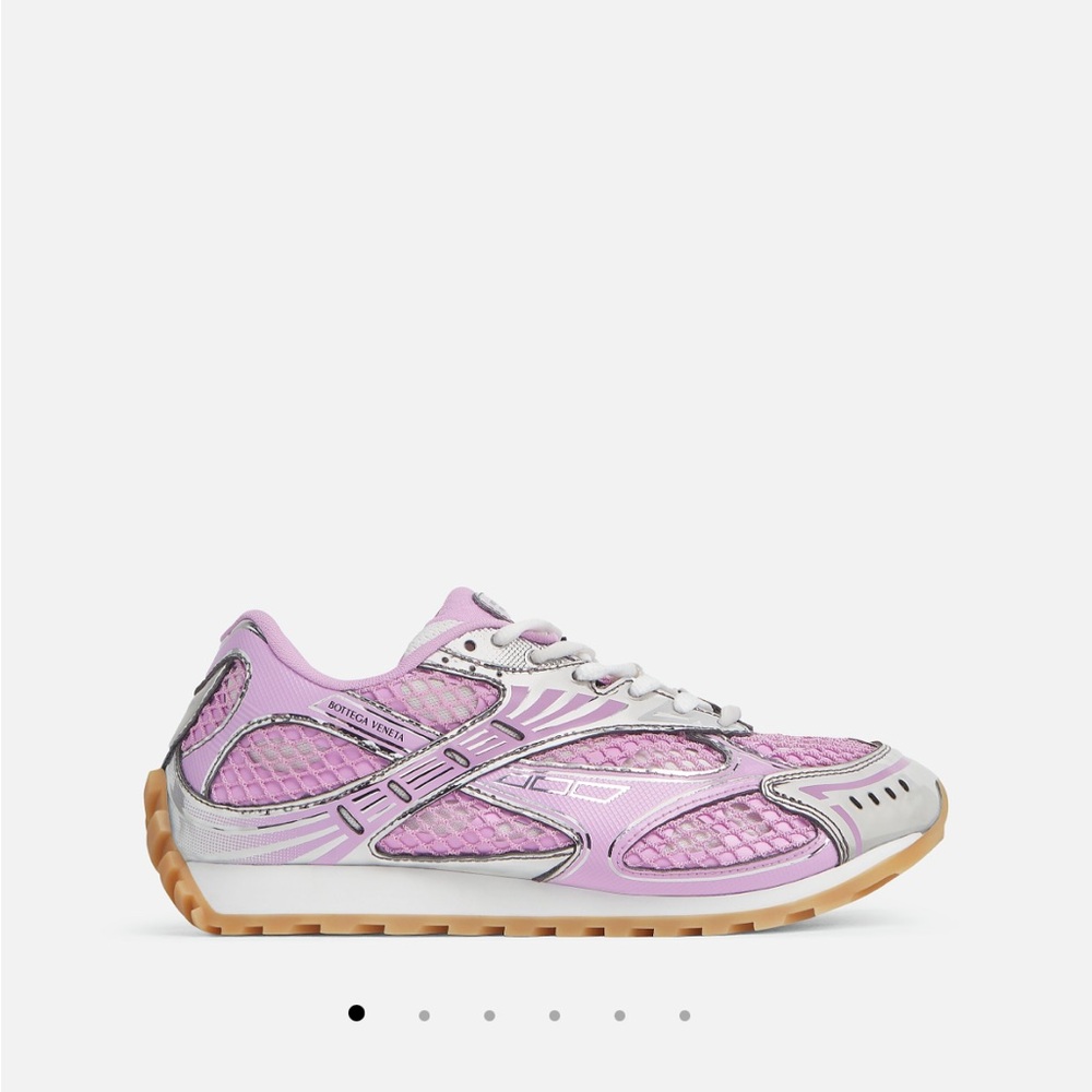 Bottega Veneta Orbit Sneakers – Gloss/Silver